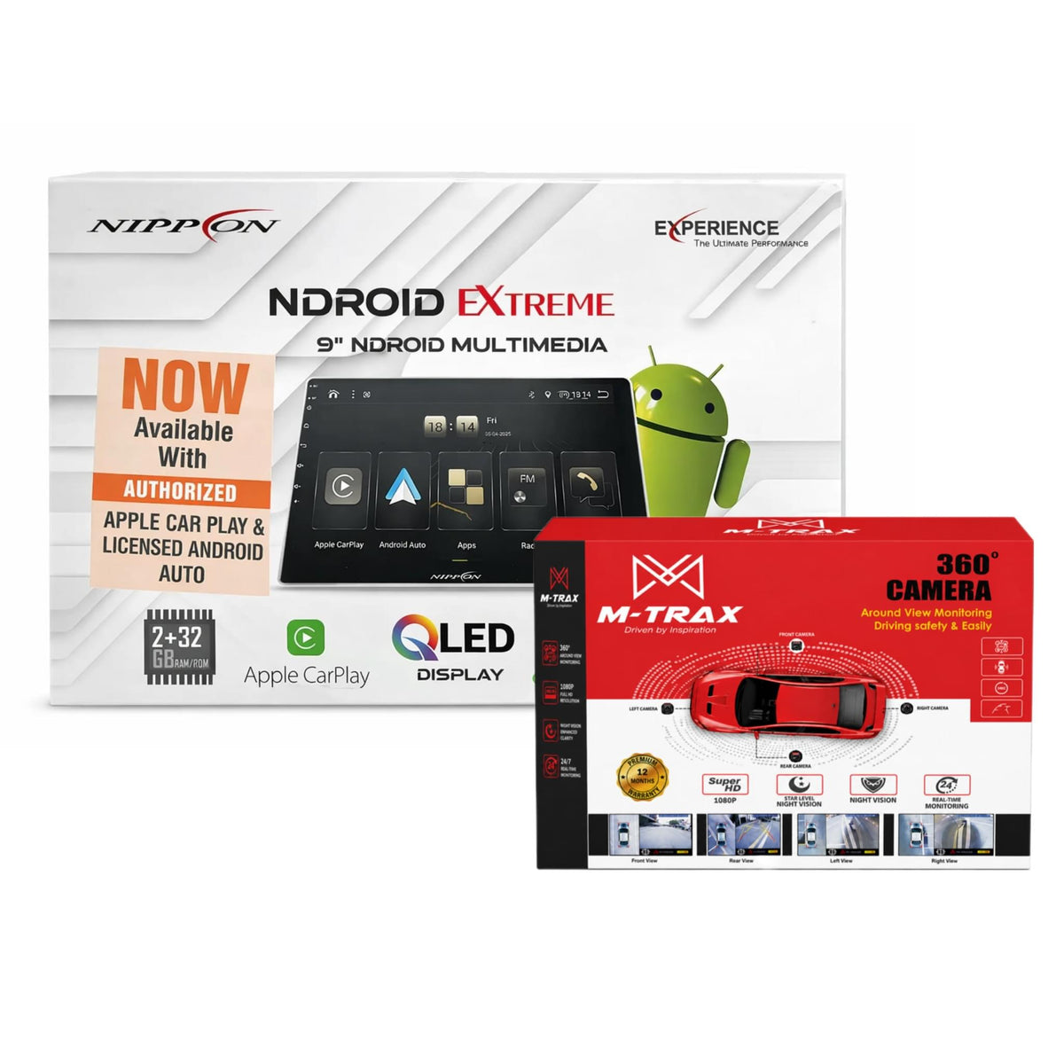 Nippon Android Stereo 9 Pro Extreme With 360 camera kit - Budget Friendly stereo with 360 camera kit