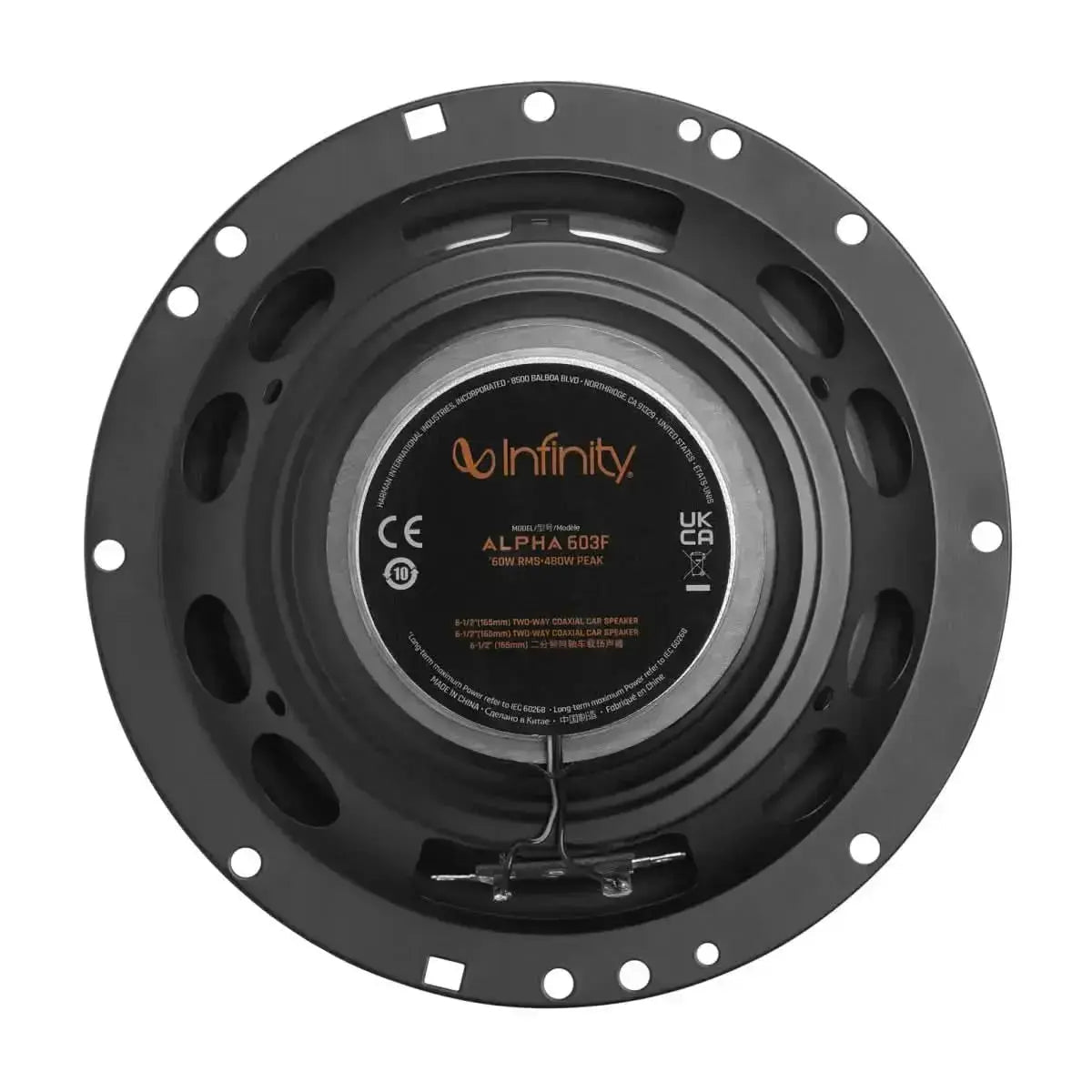 Infinity Alpha 603CF & 603F speakers for car Components and coaxial combo