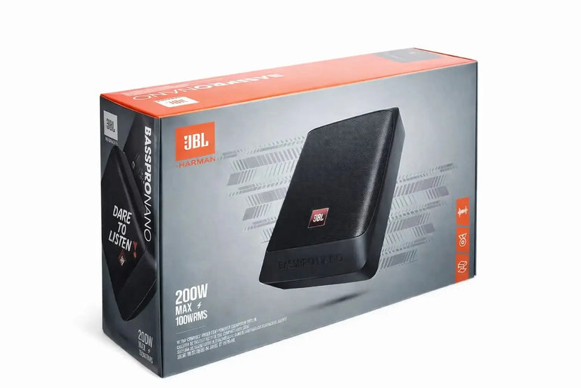 JBL BassPro Nano 100W Compact Underseat Subwoofer for Cars