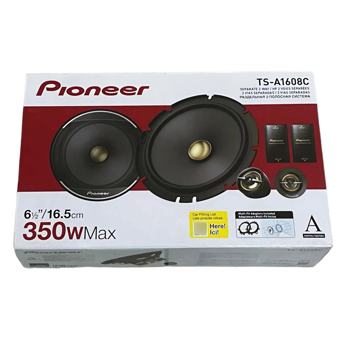 Pioneer TS-A1608C 6.5 Inch Component Car Speakers