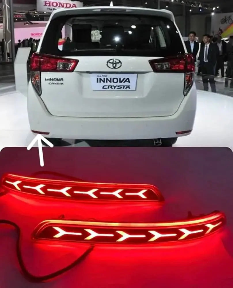 Toyota Innova Crysta LED Bumper Reflector Lights Set