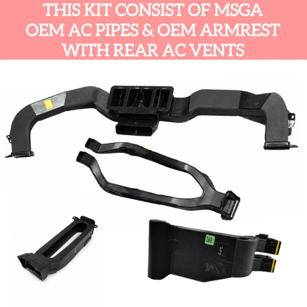 Taisor Rear AC pipes with Original MSGA Armrest