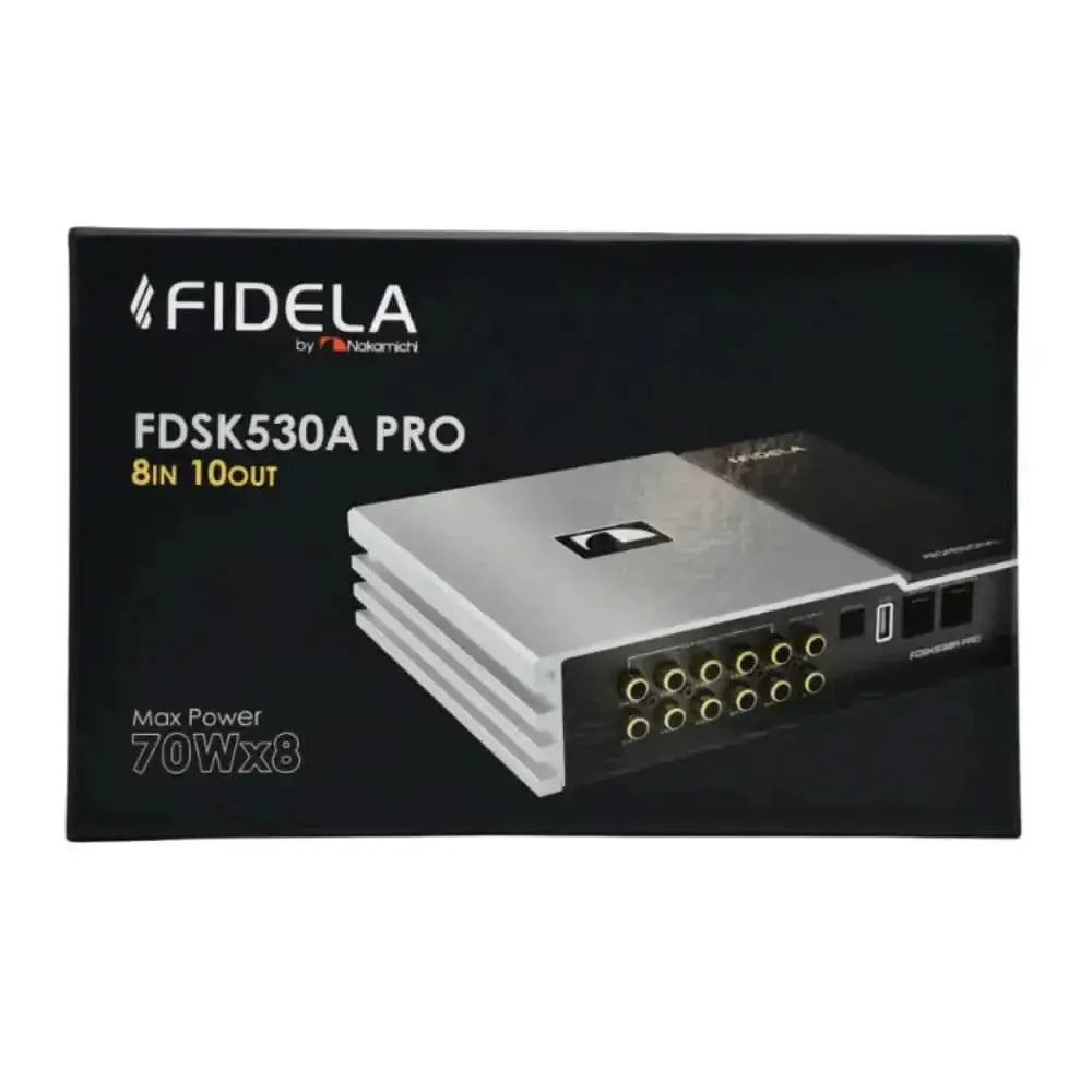 Nakamichi Fidela DSP Power Amplifier for Car Audio FDSK530A Pro 8ch input 10ch output