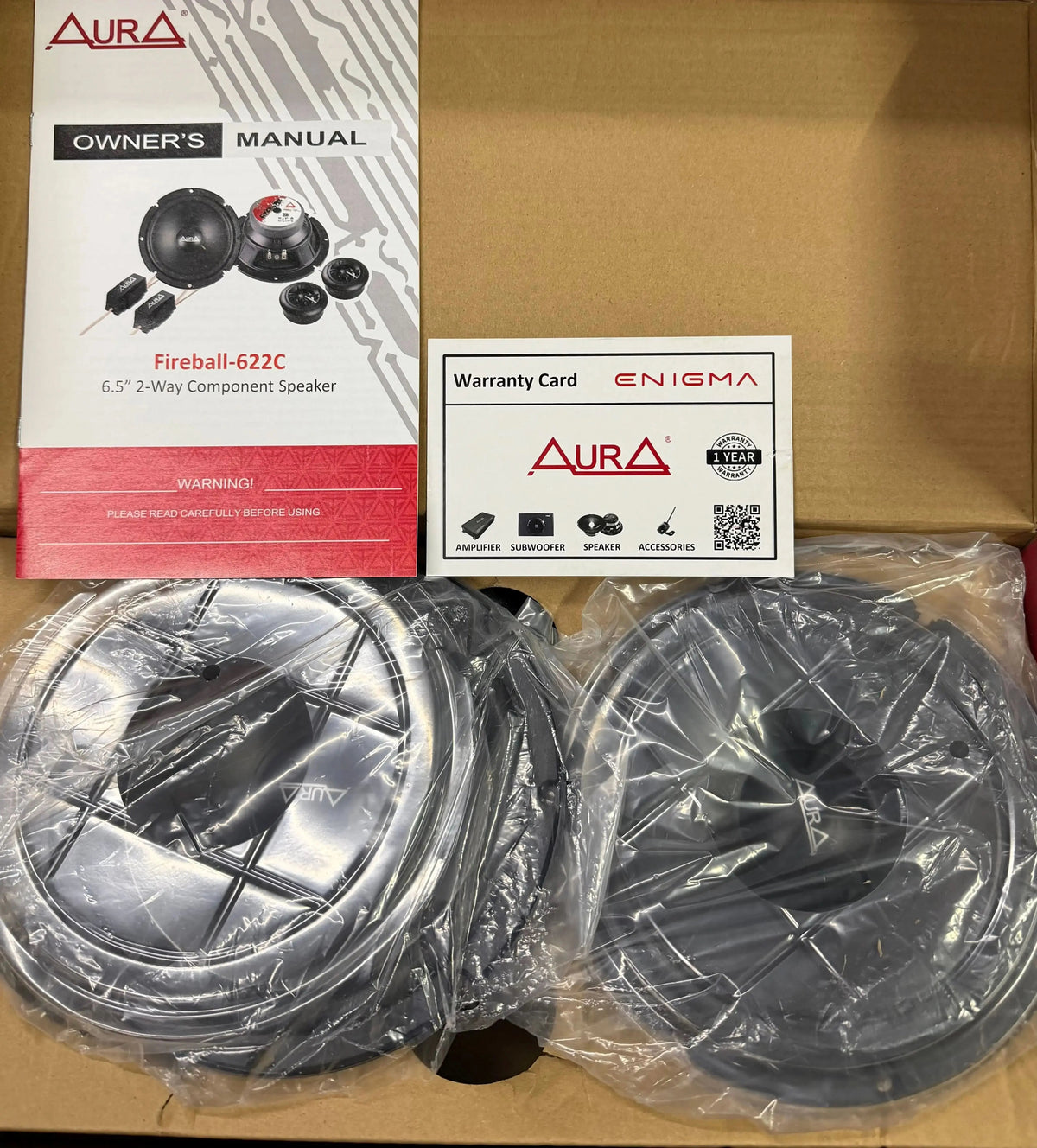 Aura Fireball 622C 6.5 Inch Component Speakers