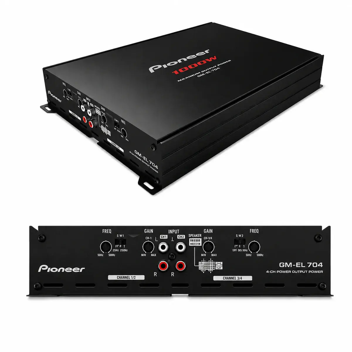 Pioneer GM-EL704 / XCNID 4-Channel Bridgeable Car Amplifier | Class AB Amplifier for car