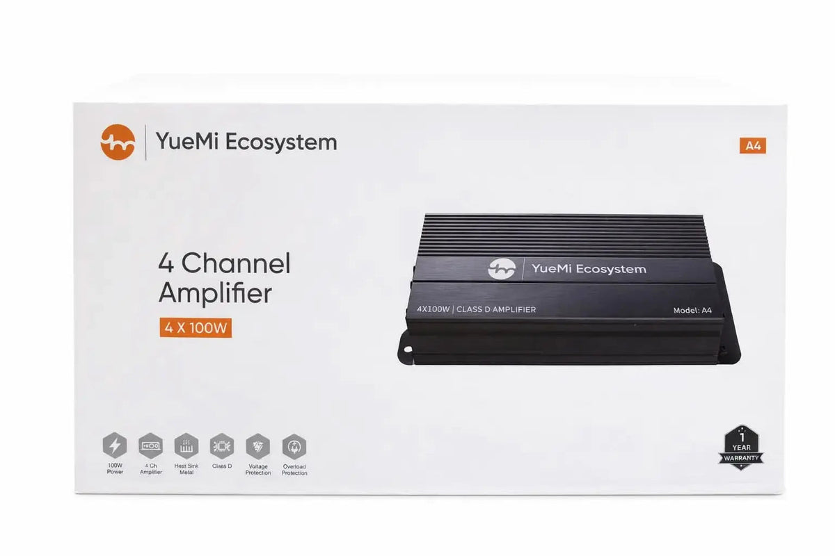 YUEMI ECOSYSTEM YueMi 4-Channel A4 4.100W Amplifier for Powerful Audio