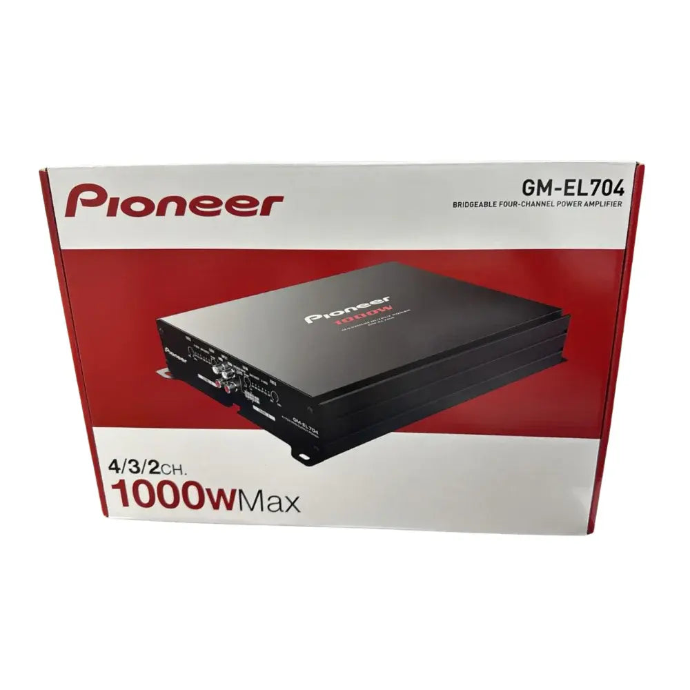 Pioneer GM-EL704 / XCNID 4-Channel Bridgeable Car Amplifier | Class AB Amplifier for car
