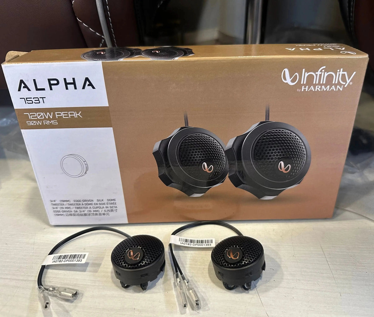 Infinity Alpha 753T Tweeters for Car Audio Upgrade