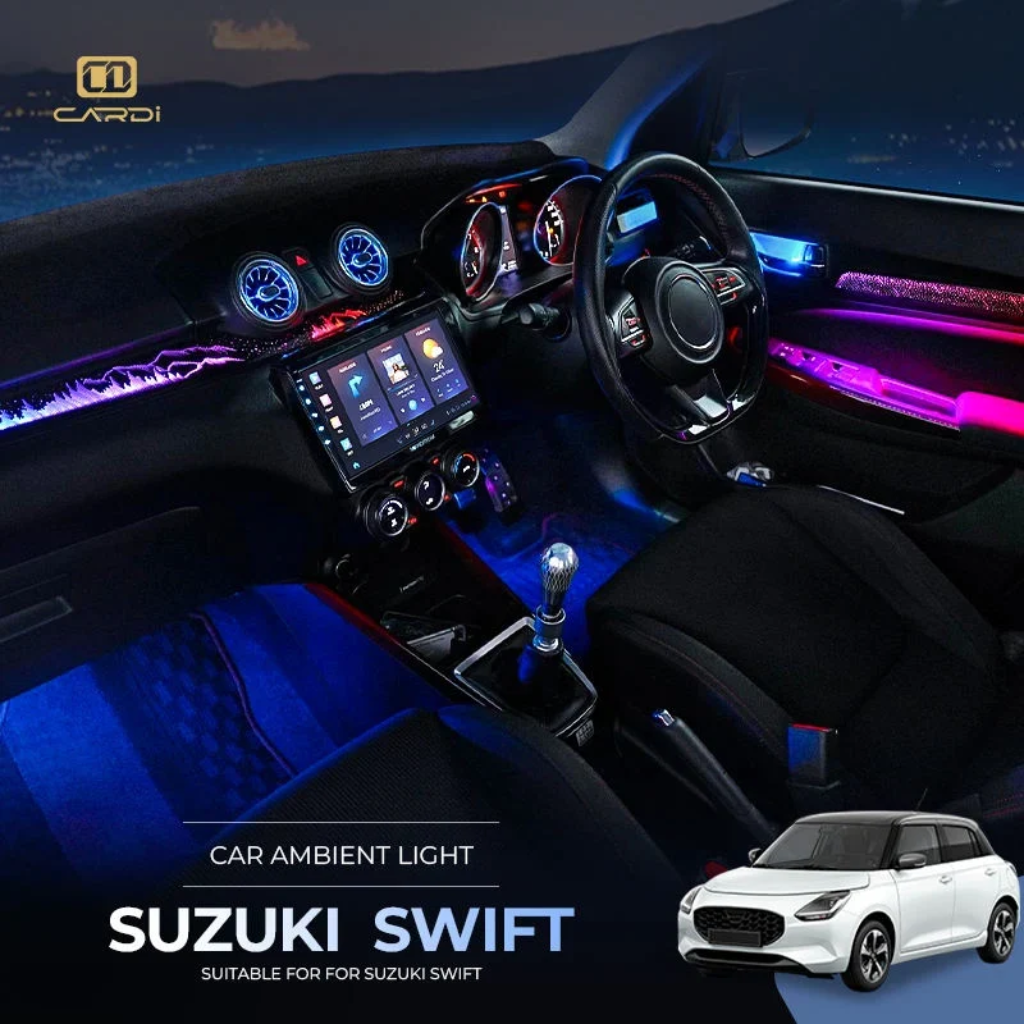CARDI D8 18-in-1 OEM Ambient Light Kit for Maruti Suzuki Swift 2024 with App Control