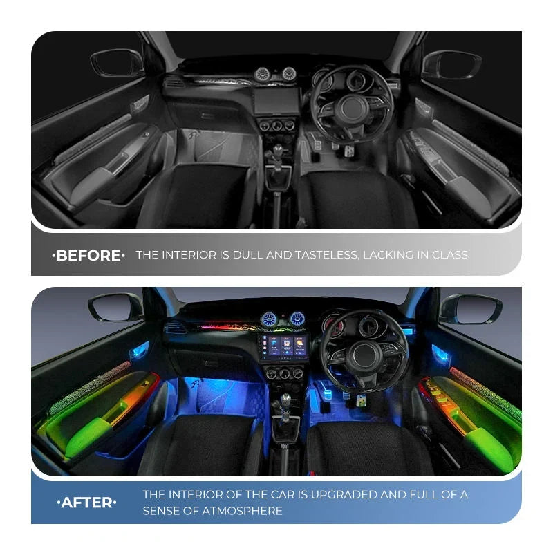 CARDI D8 18-in-1 OEM Ambient Light Kit for Maruti Suzuki Swift 2024 with App Control