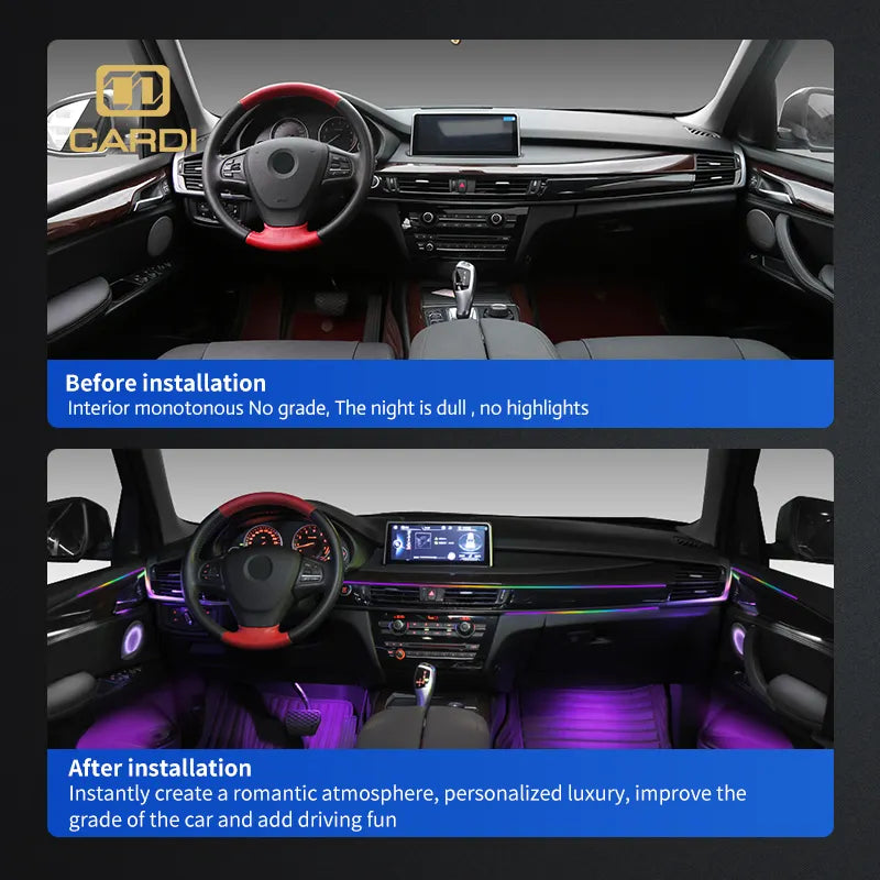 CARDI K4 26-Piece RGB Ambient Light Kit for Mahindra Thar Roxx 2024+ with App Control