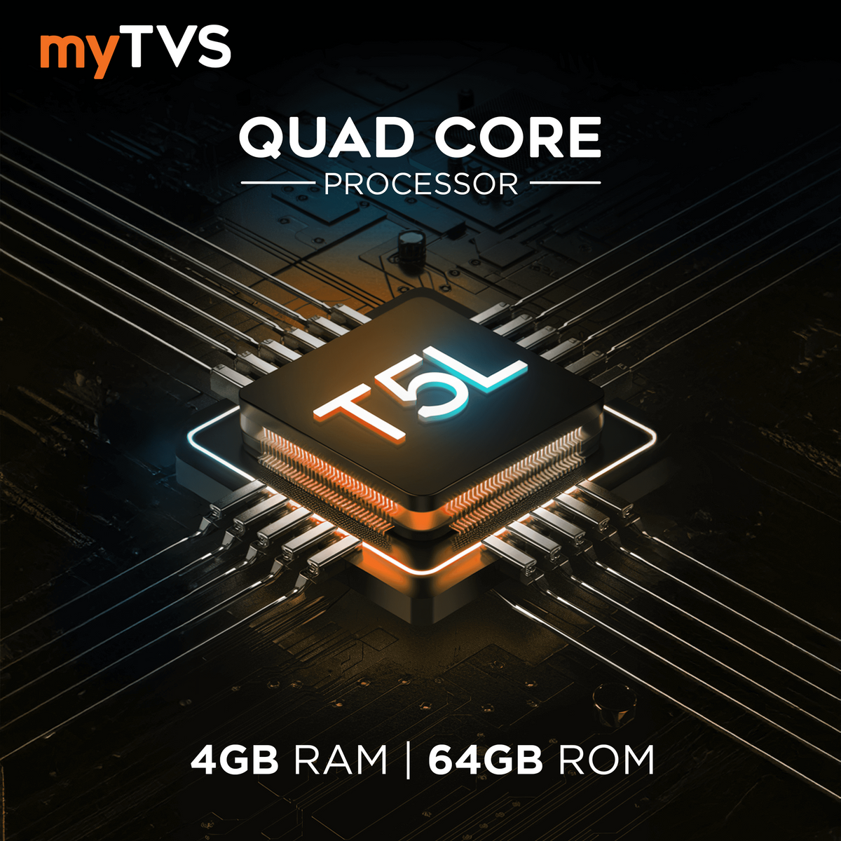 myTVS Android 9-Inch Player with T5L Processor, Auto & Carplay Support