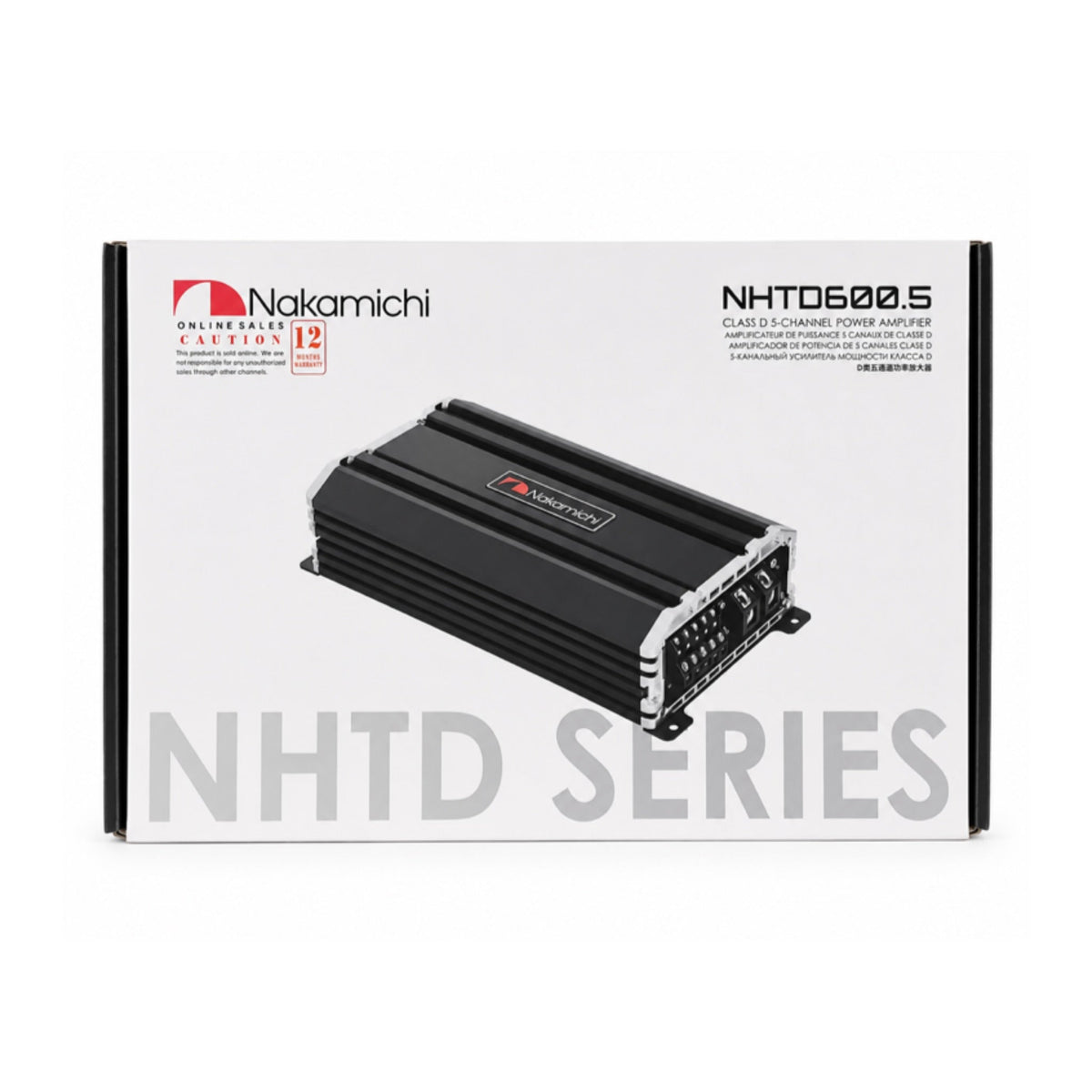 Nakamichi NHTD600.5 5-Channel Class D Amplifier with Bass Controller Knob