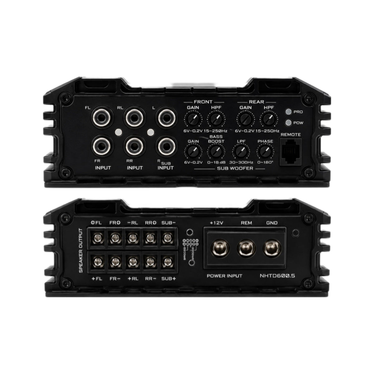 Nakamichi NHTD600.5 5-Channel Class D Amplifier with Bass Controller Knob