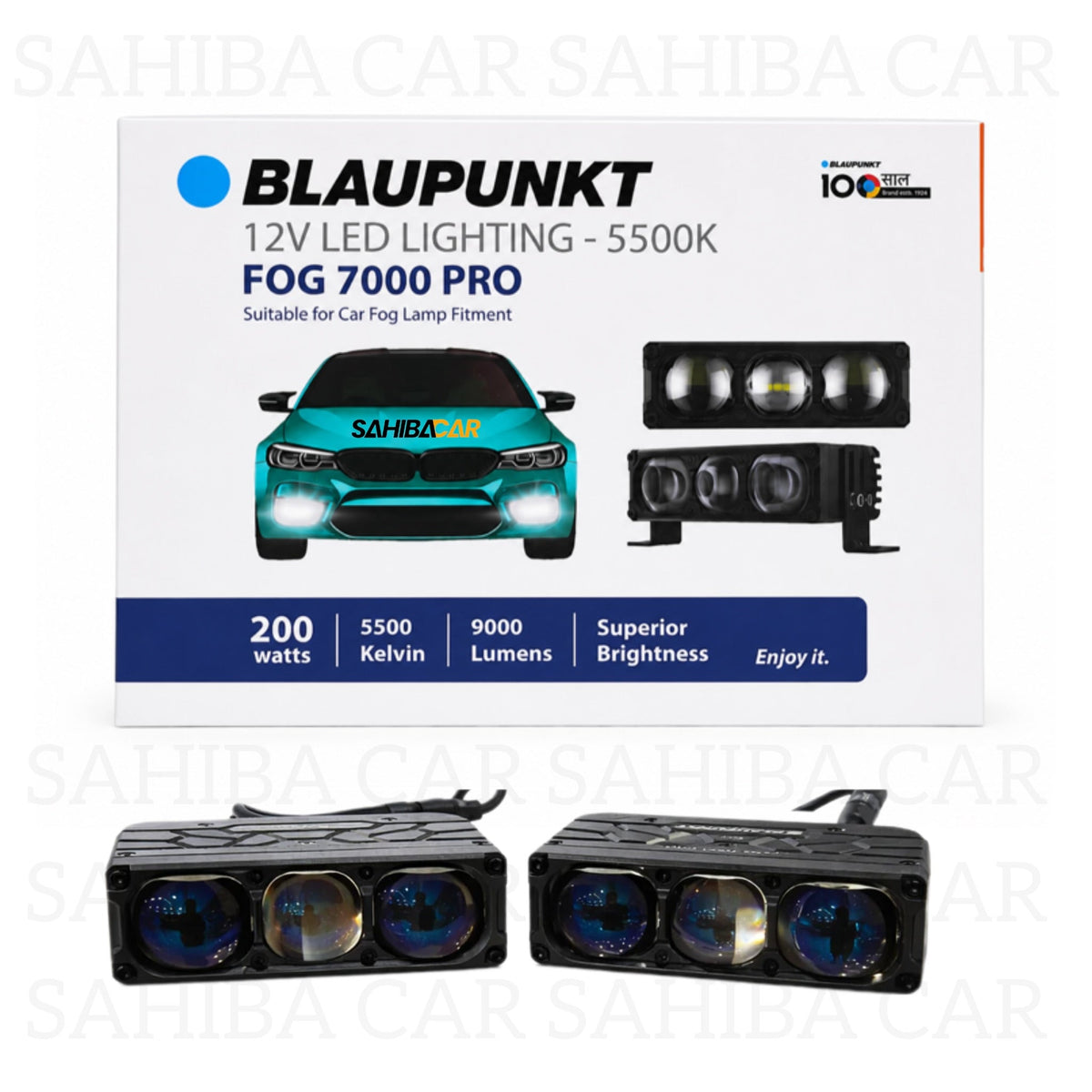 Blaupunkt FOG 7000 PRO LED Car Fog Lights 200W 9000LM 5500K CANBUS IP68